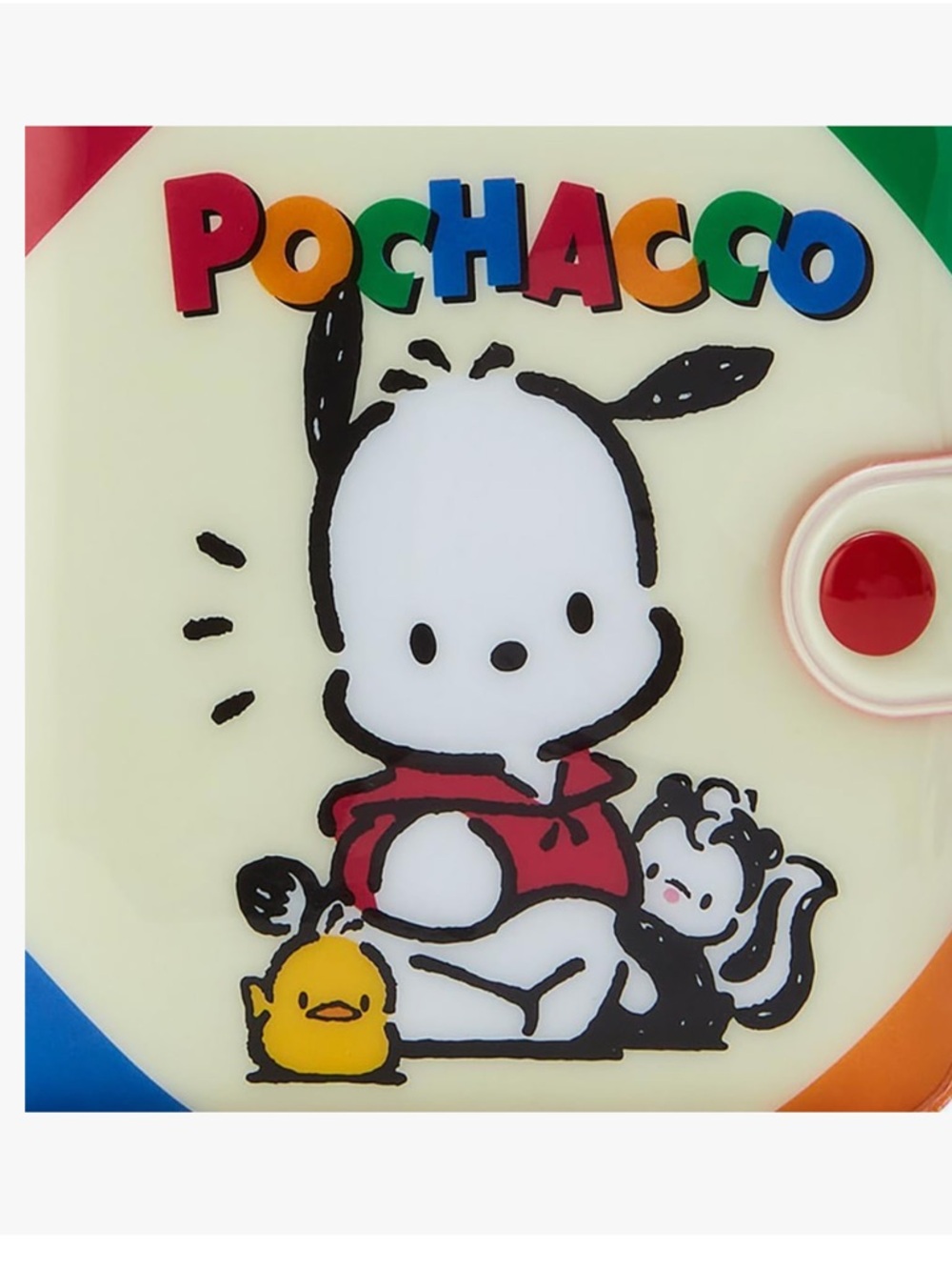 Sanrio Pochacco Red Vinyl Card Holder with Cream Snap - Picture 6 of 6